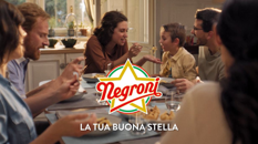 “La tua Buona Stella”: Armando Testa firma il nuovo soggetto tv di Negroni. Pianificazione media a cura di Dentsu