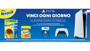 In Action idea la partnership tra Nesquik e Sony Playstation. Con la promozione "Il gusto del divertimento" con l'acquisto di una confezione di cereali in palio una PS5