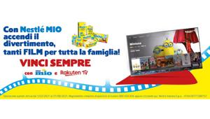 Nestlé e QMI lanciano un'iniziativa con Rakuten tv: con Nestlè Mio vinci sempre un film per tutta la famiglia