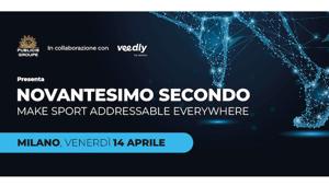 Publicis Groupe, in collaborazione con Veedly by Azerion, presenta  “NOVANTESIMO SECONDO. Make Sport Addressable Everywhere”. Appuntamento venerdì 14 aprile, a Milano