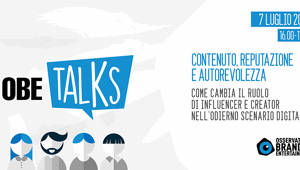 Il 7 luglio il webinar OBE Talks con Sonia Peronaci sul ruolo di influencer e creator nell'odierno scenario digitale