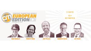 OBE è Partner ufficiale del "Content Marketing World, The European Edition 2020"