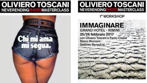 Nascono le Master Class di fotografia di Oliviero Toscani. Prima tappa a Rimini con Paolo Crepet