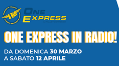 One Express torna in comunicazione con una campagna radiofonica per promuovere il servizio di trasporto pallet Gold Espresso Ore 12