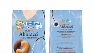 Mulino Bianco:  2 mln di euro di ricavato dai pack speciali degli 'Abbracci' al Fondo per gli infermieri. Progetto grafico di Future Brand
