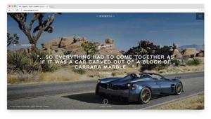 Pagani Automobili online con il nuovo sito istituzionale firmato Bootique (Triboo)