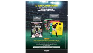 Arriva in edicola, con con La Gazzetta dello Sport, Calciatori Panini – L’anastatica. La collezione di tutti gli album di figurine,  dal 1961 ad oggi