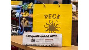 Al via la partnership tra Peck e Corriere della sera per portare a casa il quotidiano insieme agli alimenti