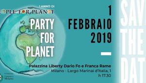 Party for Planet!, la festa l'1 febbraio per celebrare il primo anno di 'People for Planet'