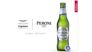 Formula Uno: Peroni Nastro Azzurro Libera 0.0% partner di Aston Martin Cognizant Formula One Team