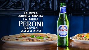 McCann Italy esalta il connubio perfetto tra pizza e Peroni Nastro Azzurro. Produce Think Cattleya
