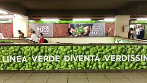 Marimo trasforma in un'area verdissima la linea verde di Milano con il Pesto Barilla