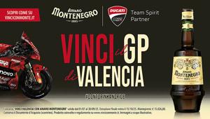 Amaro Montenegro rinnova la partnership con Ducati corse: al via da oggi il concorso "Vinci Valencia Con Amaro Montenegro"