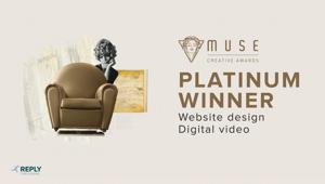 “Lo stile si fa spettacolo” di Triplesense Reply per il Museo Poltrona Frau vince il premio Platinum nelle categorie Motion Graphics e Corporate al Muse Creative Awards di New York