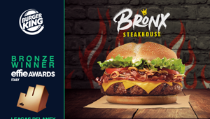 Leagas Delaney, Burger King e Vizeum Italia si aggiudicano un bronzo agli Effie Awards 2020 grazie alla campagna Bronx Steakhouse
