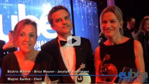 EuBea 2016, primo premio a Magic Garden & Cheil France con 'S7 Lifechanger Park': evento di lancio del Samsung Galaxy S7. Guarda l'intervista ai vincitori