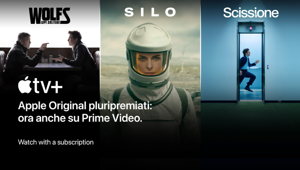 Apple TV+ arriva sul servizio Prime Video in Italia, Germania e Spagna dopo il lancio in Inghilterra, Stati Uniti, Australia e Canada