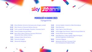 Sky Italia: per i 20 anni un grande evento il 14 e 15 giugno a Palazzo Reale a Milano. Ecco tutti gli ospiti
