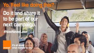 Orange lancia la seconda campagna Yo #NowNeverLater per continuare ad attrarre giovani nella regione MENA. Firma Publicis Conseil