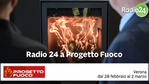 Radio 24 parteciperà al Progetto Fuoco con gli studi presentati in diretta nella Galleria tra i padiglioni 6 e 7