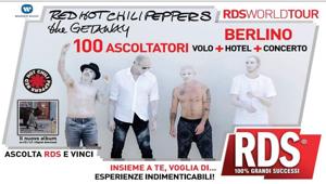 RDS World Tour porta gli ascoltatori a Berlino al concerto privato dei Red Hot Chili Peppers