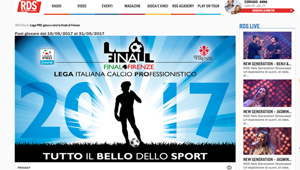 Lega Pro e RDS 100% Grandi Successi regalano le finali di Firenze