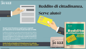 'Reddito di cittadinanza. Guida facile', in edicola con Il Sole 24 Ore