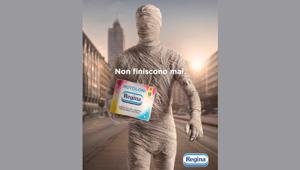 Nuovo capitolo di comunicazione per i Rotoloni Regina. L'ironia e una mummia protagoniste della nuova campagna di Grey Nuovo capitolo di comunicazione per i Rotoloni Regina. L'ironia e una mummia protagoniste della nuova campagna di Grey