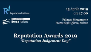 Reputation Awards 2019, appuntamento il 15 aprile con il 'Reputation Judgment Day' e la presentazione della classifica delle 100 aziende più reputate nel 2019 secondo gli italiani