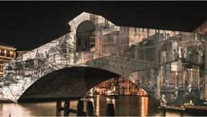Il 'Natale di Luce 2020' tinge di arte il Ponte di Rialto verso i 1600 anni di Venezia