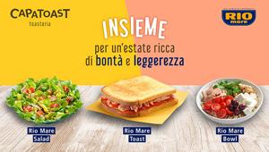 Capatoast & Rio Mare: gusto e qualità gli ingredienti della nuova partnership