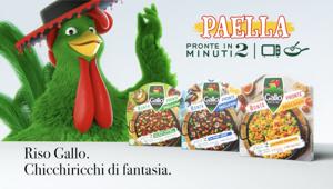 È in onda dal 25 luglio una nuova edizione dello spot Bontà Pronte firmato Armando Testa: protagonista la nuova Paella Riso Gallo pronta in due minuti