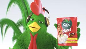 Bontà Pronte e Gallo Blond nei panni di un deejay nella nuova campagna tv di Riso Gallo ideata da Armando Testa