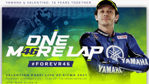 Con ‘One More Lap’ Yamaha Motor e Valentino Rossi clebrano la loro storia sul palco di EICMA 2021