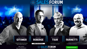 Oltre 700 professionisti dal 10 all’11 maggio per il Sales Forum, l’evento di formazione su negoziazione e vendita
