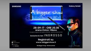 Samsung sceglie Eventually per l’evento di lancio di Galaxy Note8 all’Arena Civica di Milano