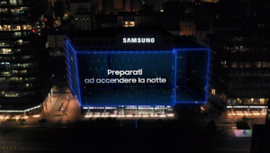 Samsung celebra l’evento Galaxy Unpacked del 1° febbraio con un’esclusiva proiezione 3D mapping virtuale sul proprio building di Milano