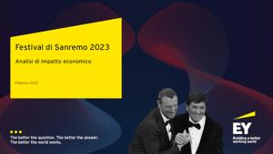 Analisi EY: per Sanremo 2023 un valore economico di 186 milioni. 133 mln da pubblicità e sponsor