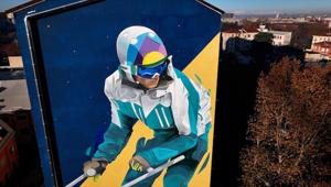 A Milano, presentato il murales "Limitless", la prima di una serie di cinque opere urbane nella zona ex-Scalo di Porta Romana di Milano