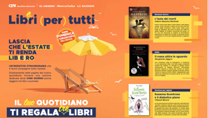 Gruppo Monrif e Mondadori insieme per l’intrattenimento dei lettori: tre libri da scoprire tra le pagine del giornale per arricchire le vacanze