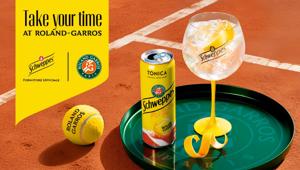 Schweppes on air durante il Roland-Garros con la campagna 'Take your time'