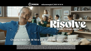 Edison torna a comunicare con Grey per presentare il nuovo ecosistema di servizi luce, gas o wi-fi con Nicola Savino