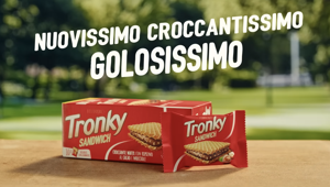 È on air la campagna TV dedicata al nuovo Tronky Sandwich. Creatività by Pubbliregia Ferrero