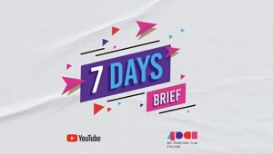 ADCI annuncia la giuria di 7 DAYS BRIEF, il progetto promosso insieme a YouTube dedicato ai giovani. Il 20 ottobre aprono le candidature