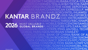 L’AI stimola una crescita senza precedenti per i brand globali Kantar BrandZ: la Top 100 raggiunge il record di 13.100 miliardi di dollari, con Google (+57%) davanti ad Apple e ChatGPT in crescita del 285%
