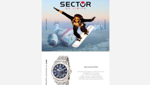 L'uomo domina l'aria nella nuova campagna Sector No Limits