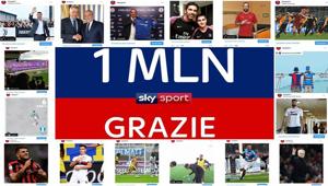 Record sui canali social di Sky Sport: raggiunti 1 milione di followers su Instagram