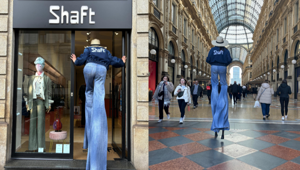 Shaft Jeans lancia Shaft Pixel con una campagna di guerrilla marketing tra le vie milanesi
