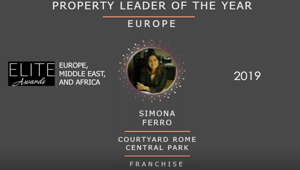 Simona Ferro vince l'award europeo di Marriott Franchise Commercial Servicies
