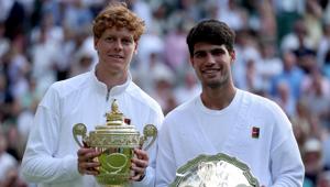 Finale di Wimbledon da record su Sky e TV8: oltre 5,5 milioni di spettatori e il 40,4% di share per il trionfo di Sinner contro Alcaraz